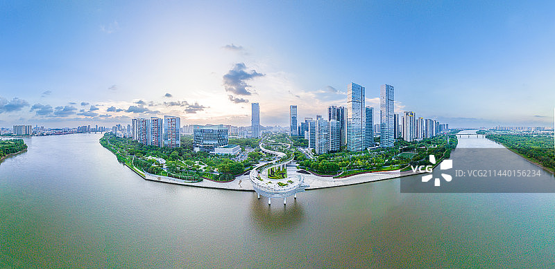 顺德新城区地标金凤凰全景图图片素材