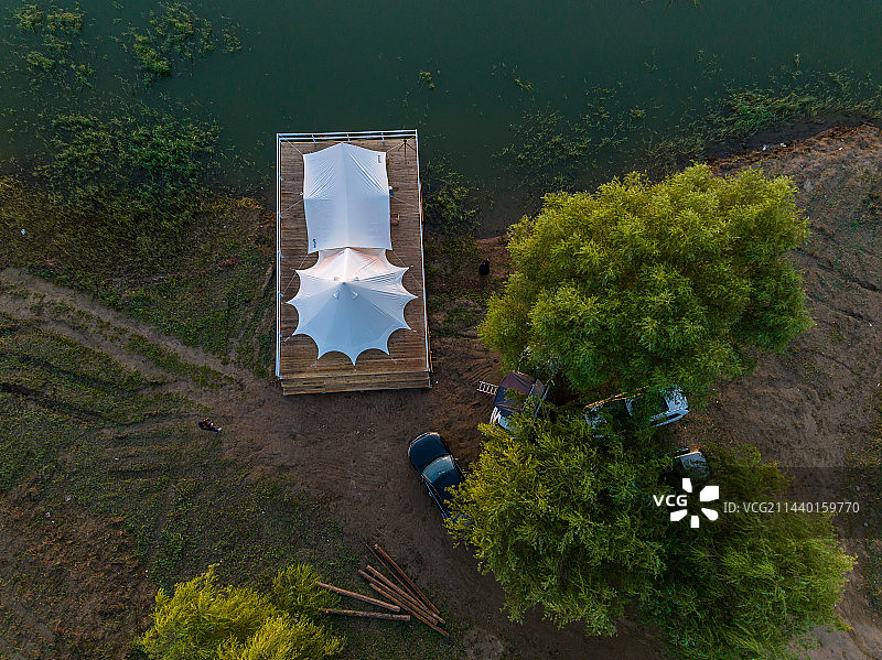 大同心月岛野奢营地图片素材