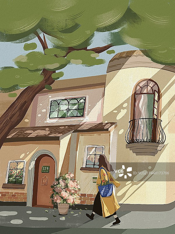 午后街边图片素材