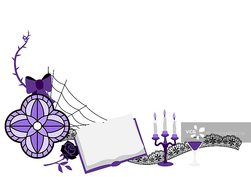 哥特风格贺卡图片素材