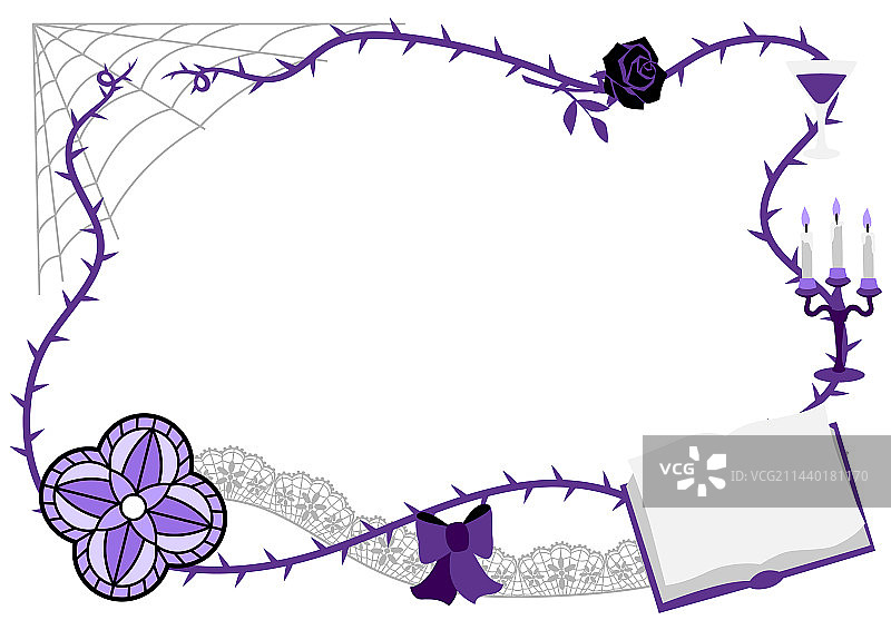 哥特风格节日边框图片素材