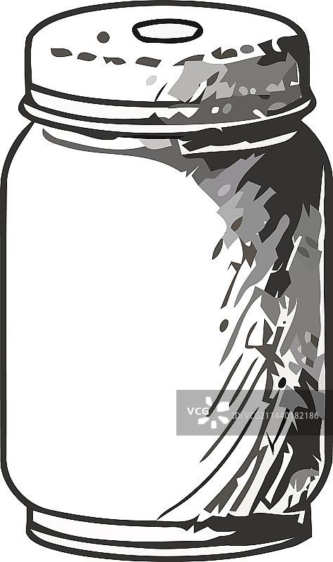 带透明盖子的罐装有机水果图片素材