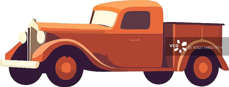 老式皮卡车图片素材