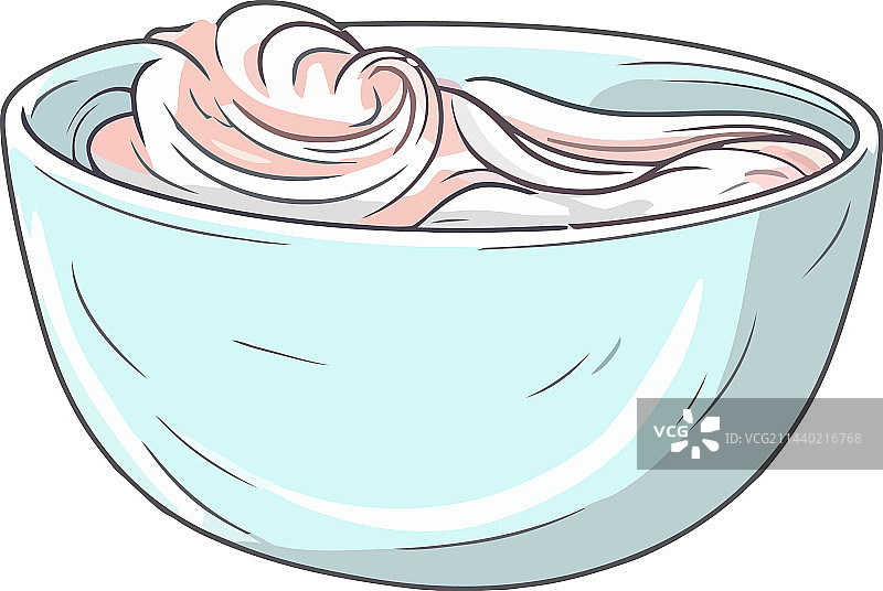 碗装新鲜奶油图片素材