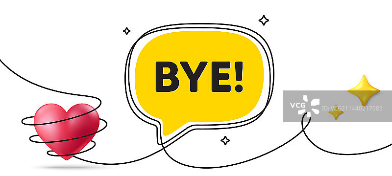再见标签离开或告别消息图片素材