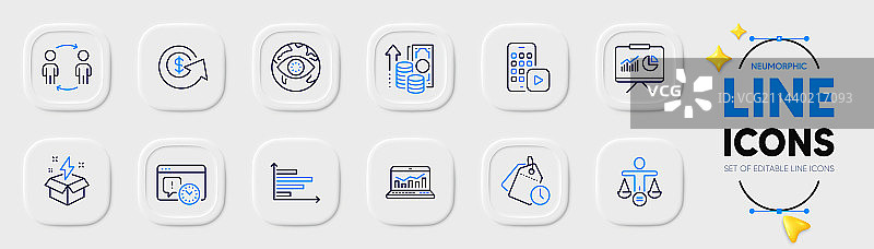 横向图表时间管理与网络攻击图片素材