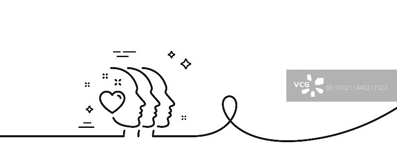 朋友情侣线条图标友谊标志图片素材