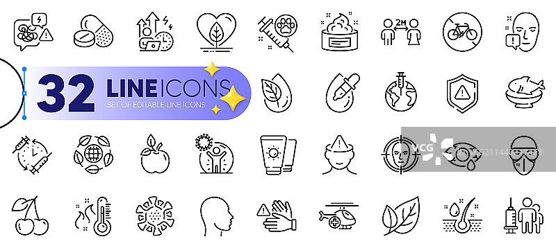 自行车禁止医疗口罩轮廓图图片素材