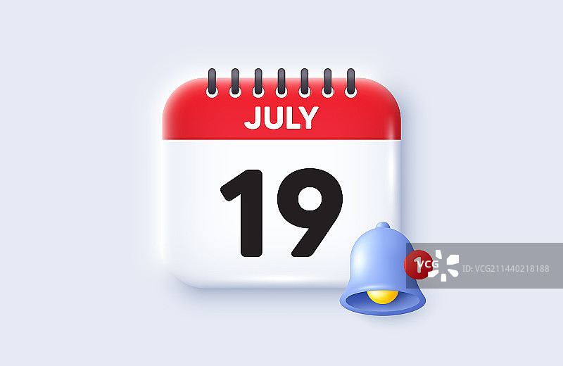 每月19日图标活动日程日期图片素材