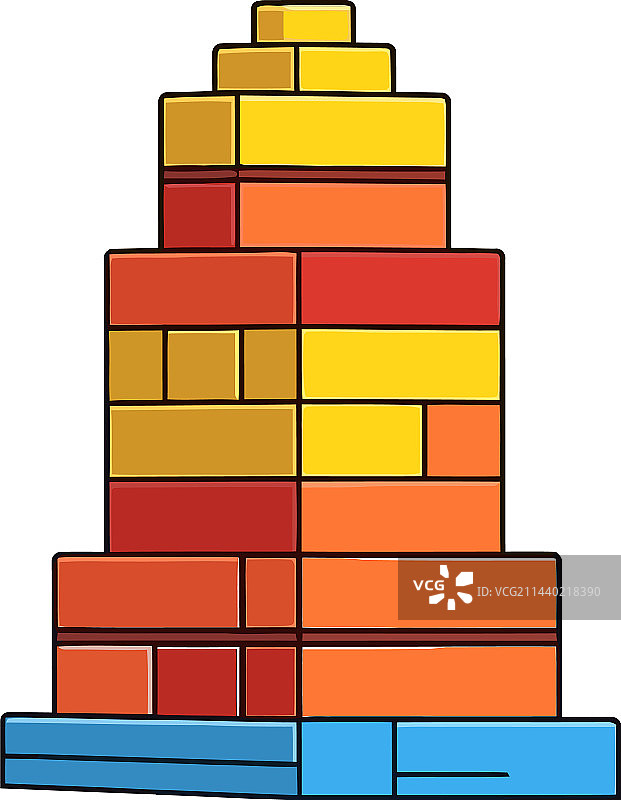 儿童玩积木培养创造力图片素材