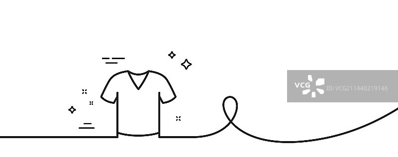 T恤线条图标，T恤穿着标志图片素材