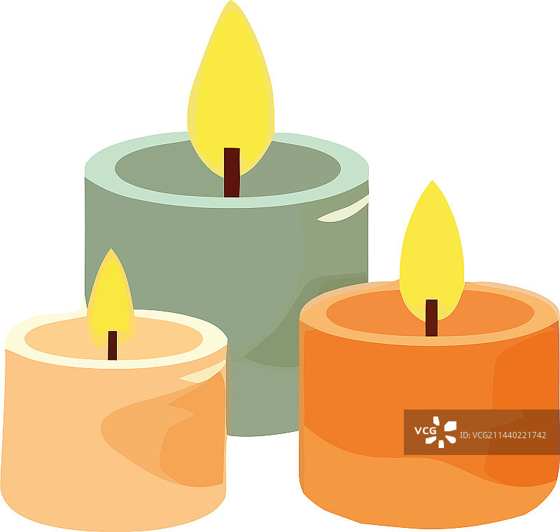 发光蜡烛灯光装饰图片素材