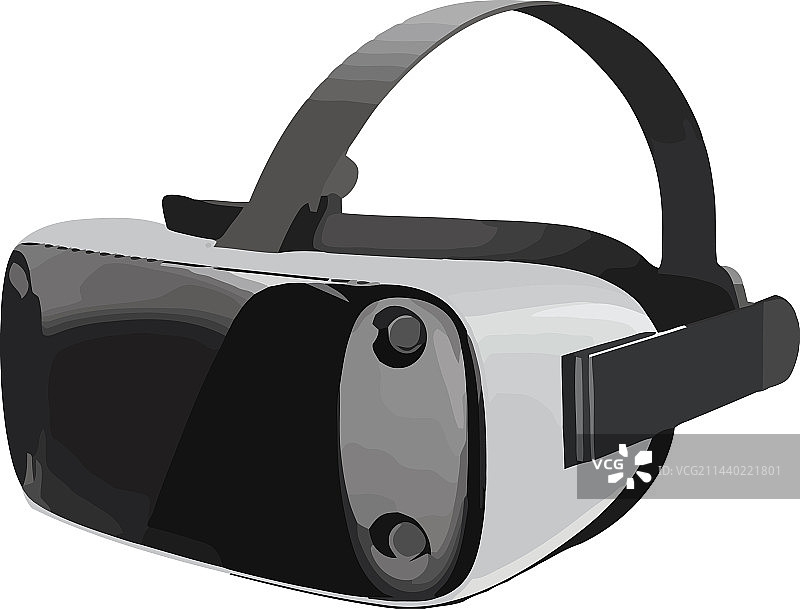 未来主义耳机模拟VR游戏图片素材