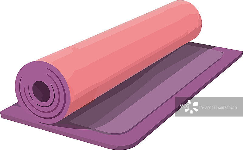 紫色瑜伽垫图片素材