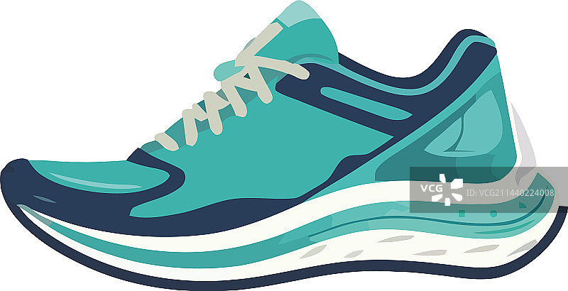 象征积极生活方式的运动鞋图片素材