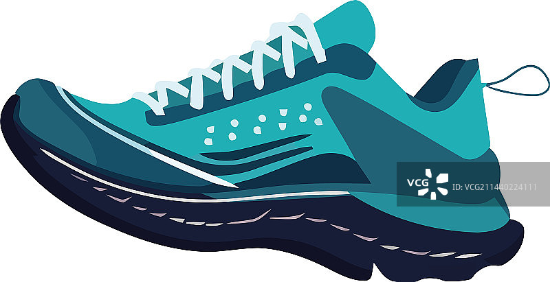 蓝色运动鞋设计图片素材