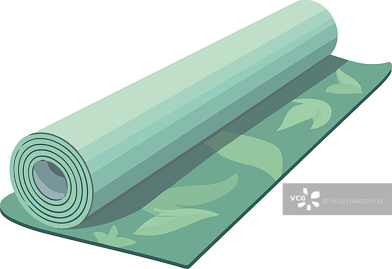 瑜伽垫上放松身心图片素材