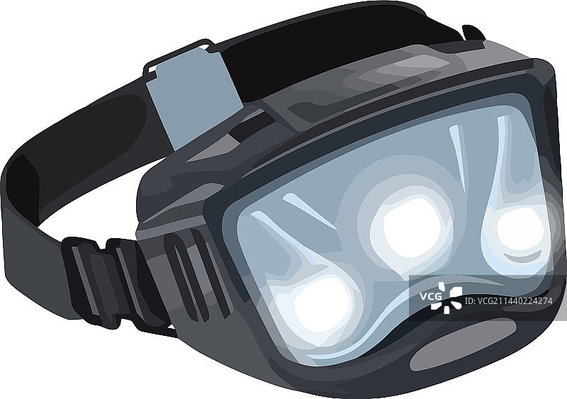 白底潜水面罩图片素材