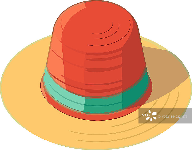 绿色毛毡软呢帽，冒险象征图片素材