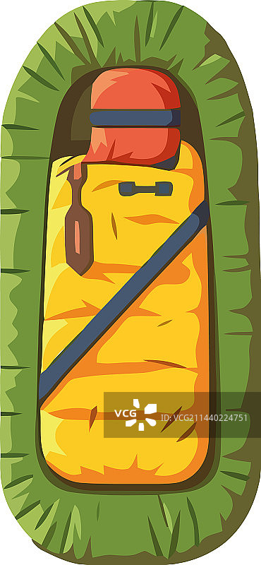 露营装备：睡袋图片素材