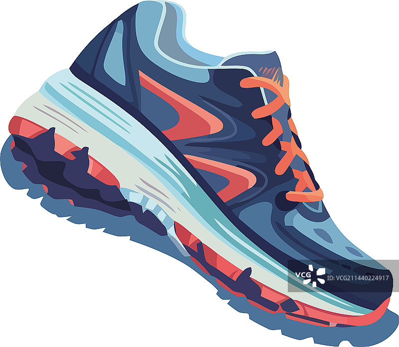 蓝色运动鞋时尚图片素材