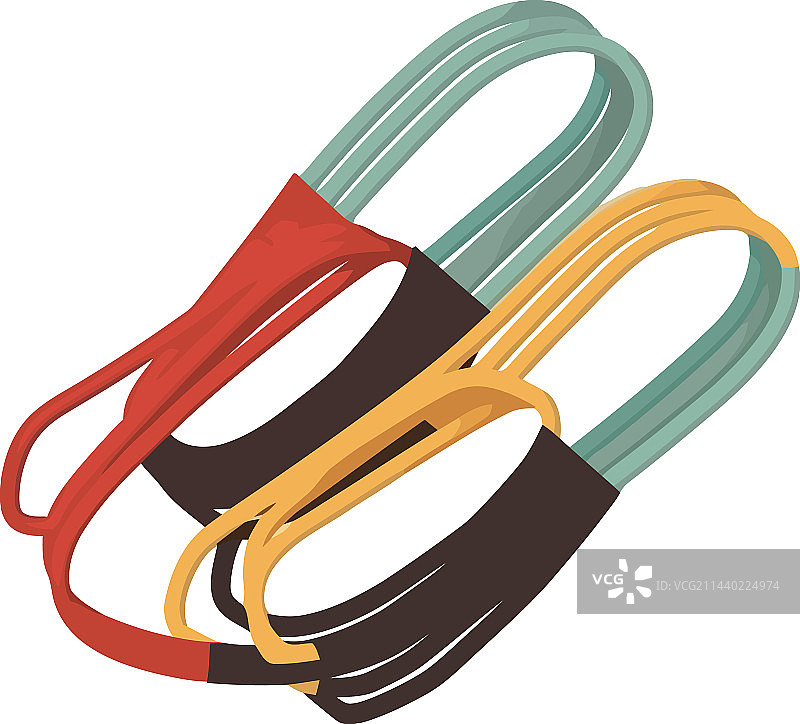 健身运动的弹力带图片素材