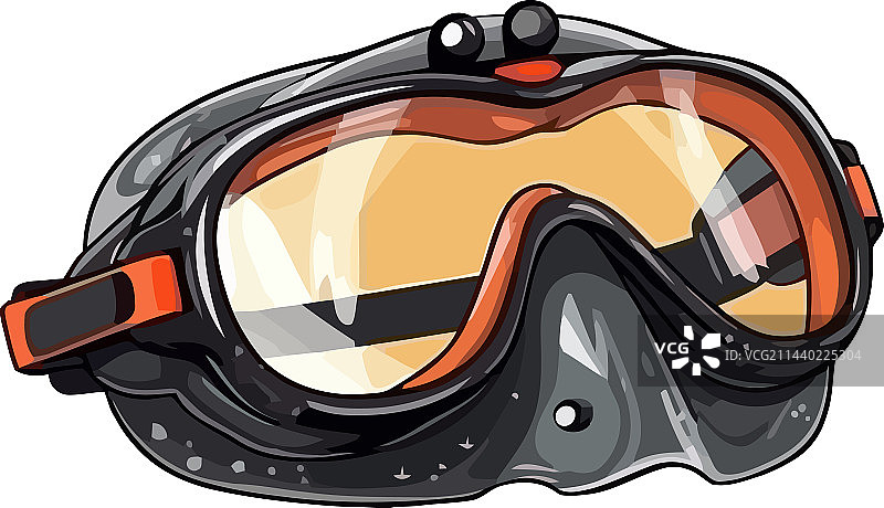 泳镜保护眼睛水下探险图片素材