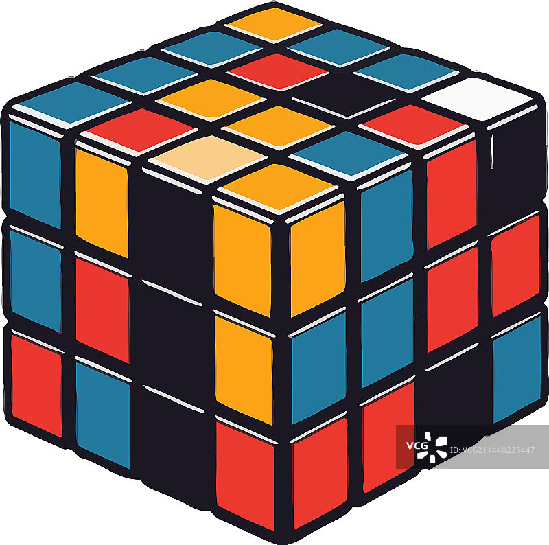 彩色玩具魔方图片素材