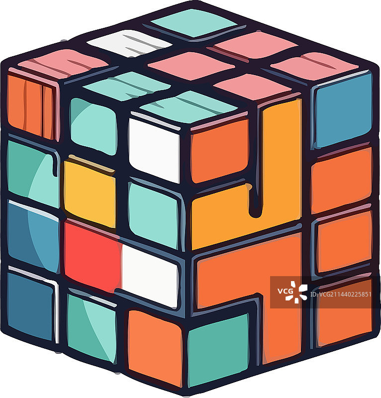 有趣的魔方玩具图片素材