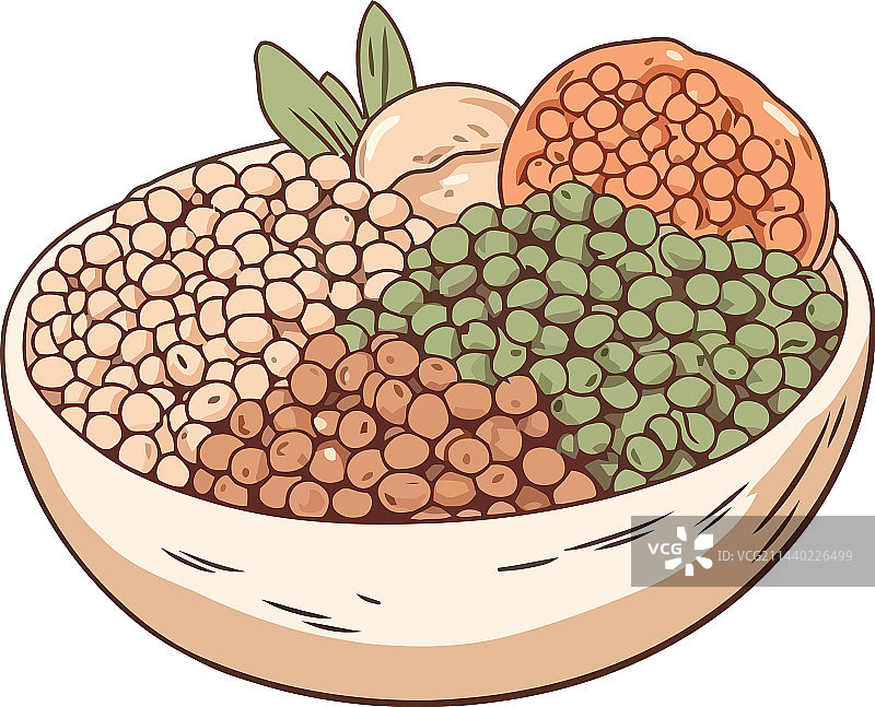 含有机种子新鲜素食餐图片素材