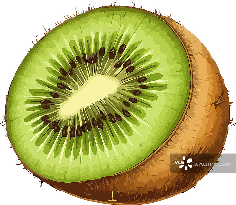 新鲜健康的成熟猕猴桃图片素材