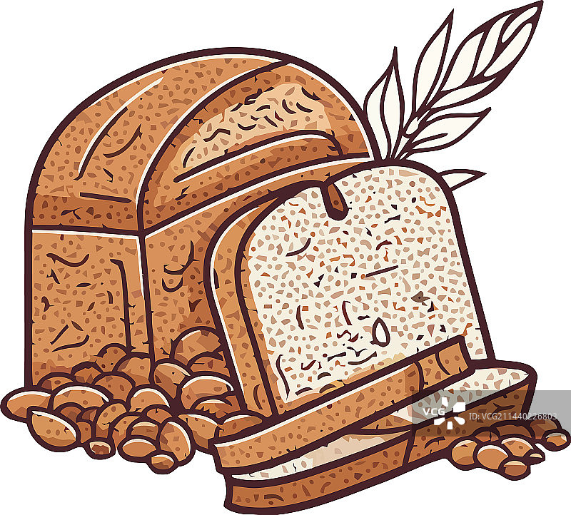 有机烘焙面包零食图片素材