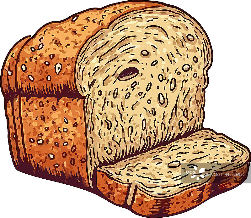 新鲜出炉的面包美食图片素材