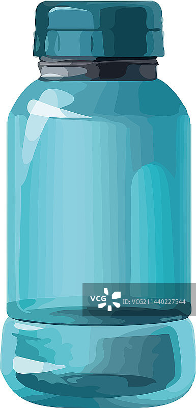 装有药品的蓝色瓶子图片素材