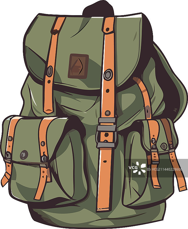 用于自然探险旅行的徒步背包图片素材