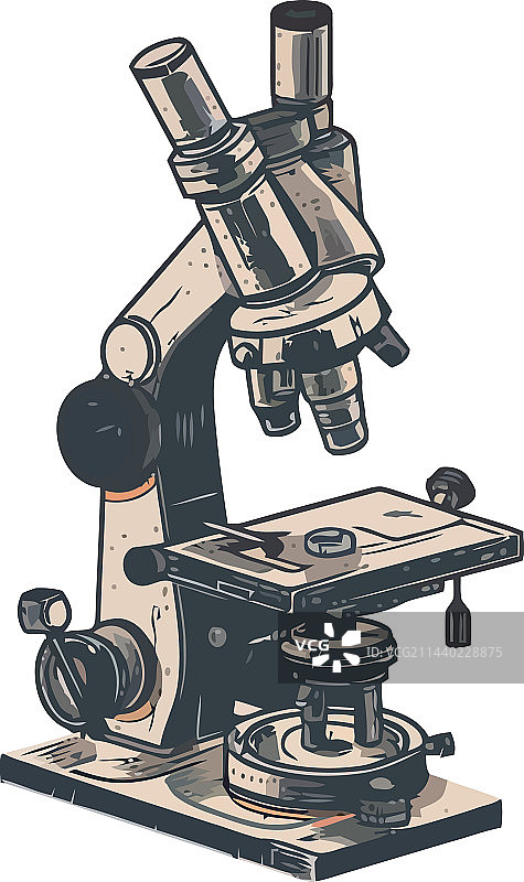科学家用高倍显微镜分析细菌图片素材