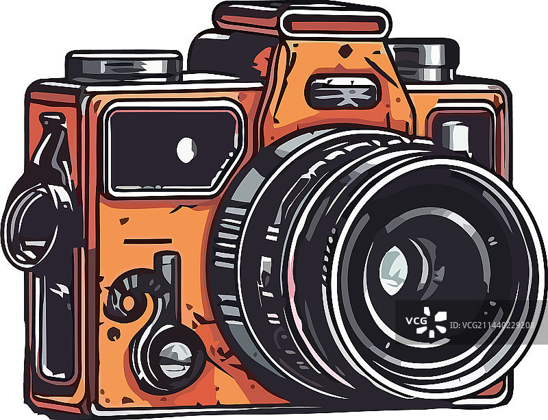 老式相机拍摄现代科技图片素材