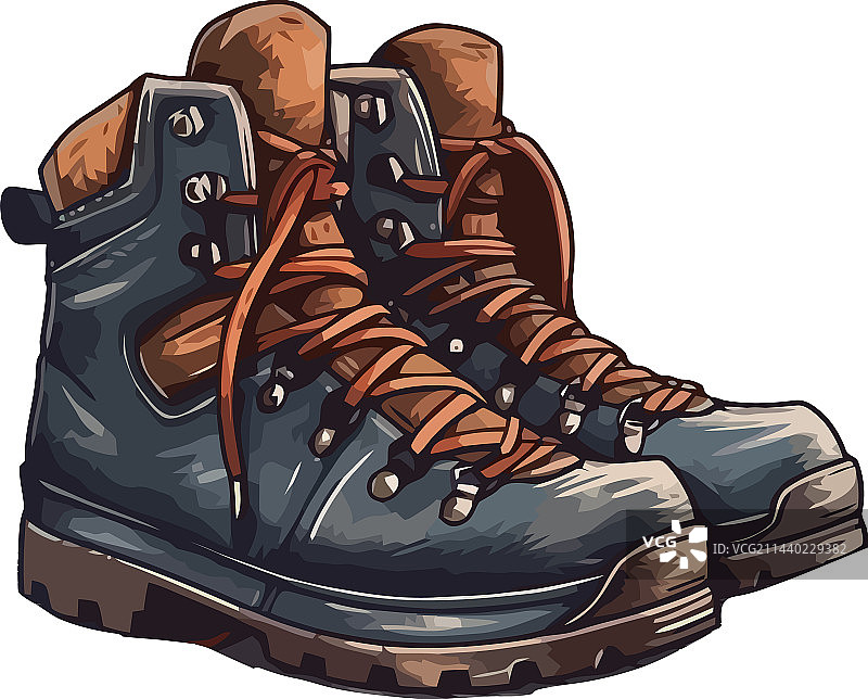 男士登山靴图片素材