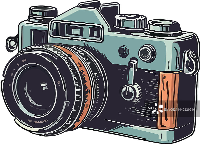 历史上的古董相机图片素材