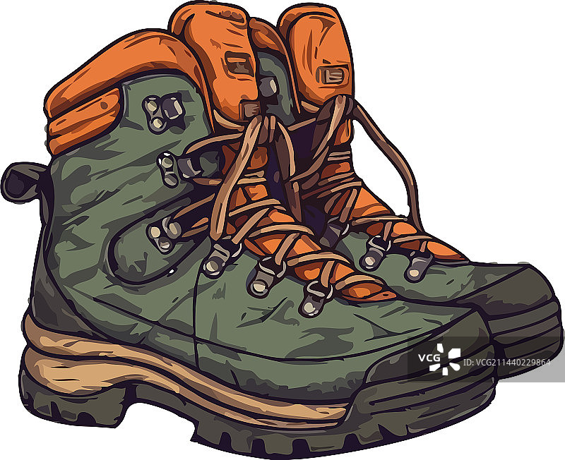 徒步靴图片素材