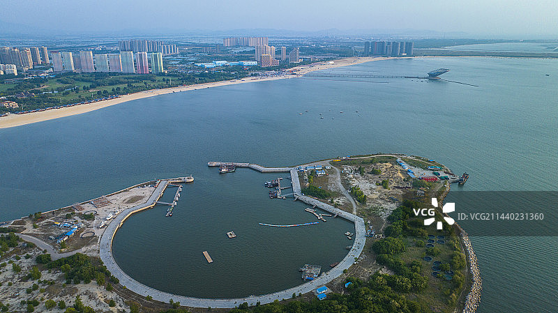 辽宁营口市鲅鱼圈区山海广场图片素材