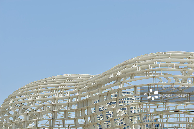 现代风格建筑的屋顶和线条图片素材