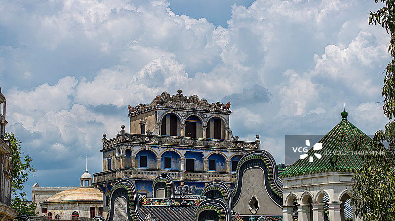 江门骑楼碉楼建筑图片素材