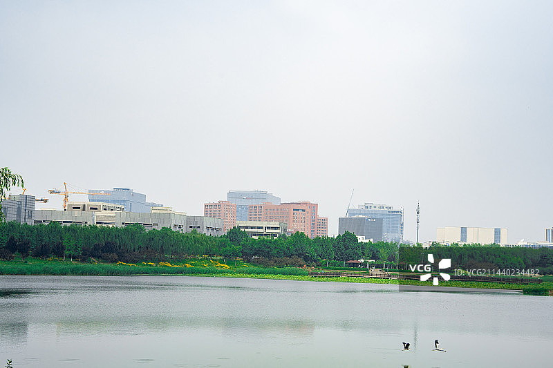 北京亦庄经济技术开发区通明湖公园图片素材