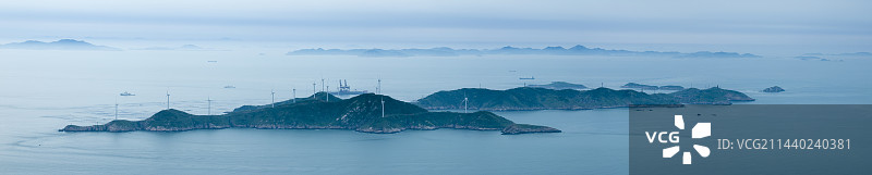 舟山群岛花鸟岛航拍图片素材