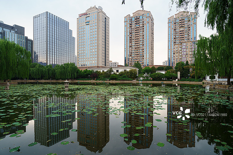 团结湖风光图片素材