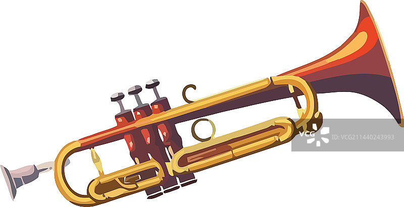 闪亮的小号设计图片素材