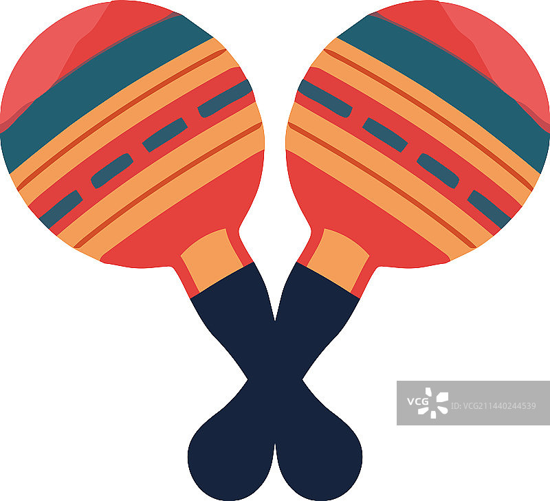 彩色沙槌图片素材