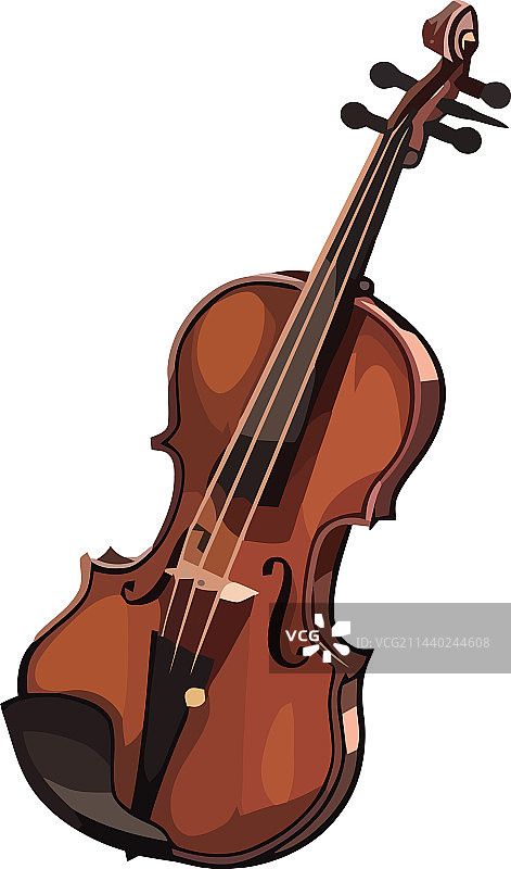 木制弦乐小提琴图片素材