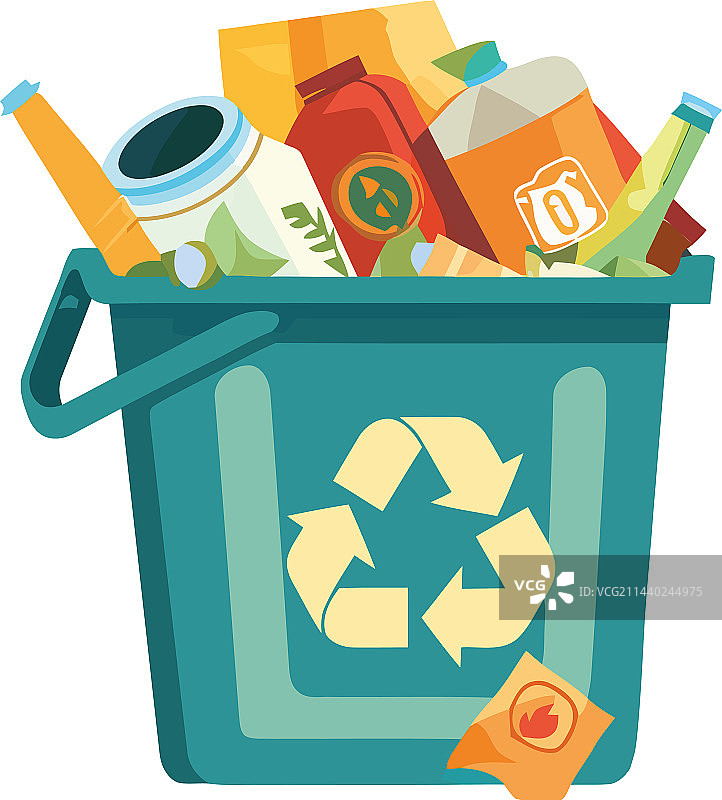 可回收垃圾箱图片素材